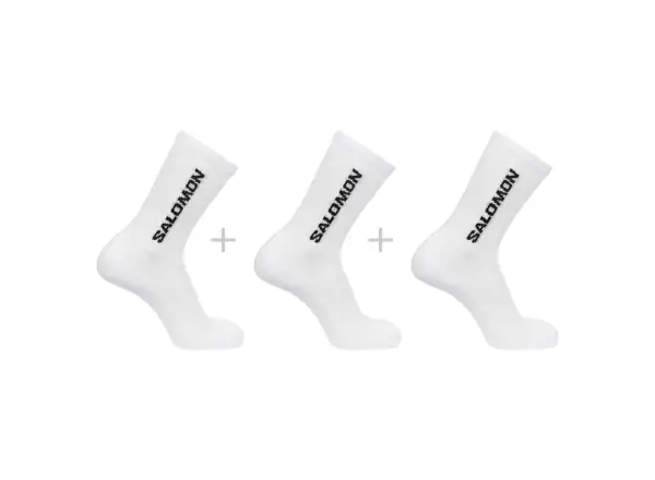 Salomon Everyday Crew 3-Pack ponožky White/White/White