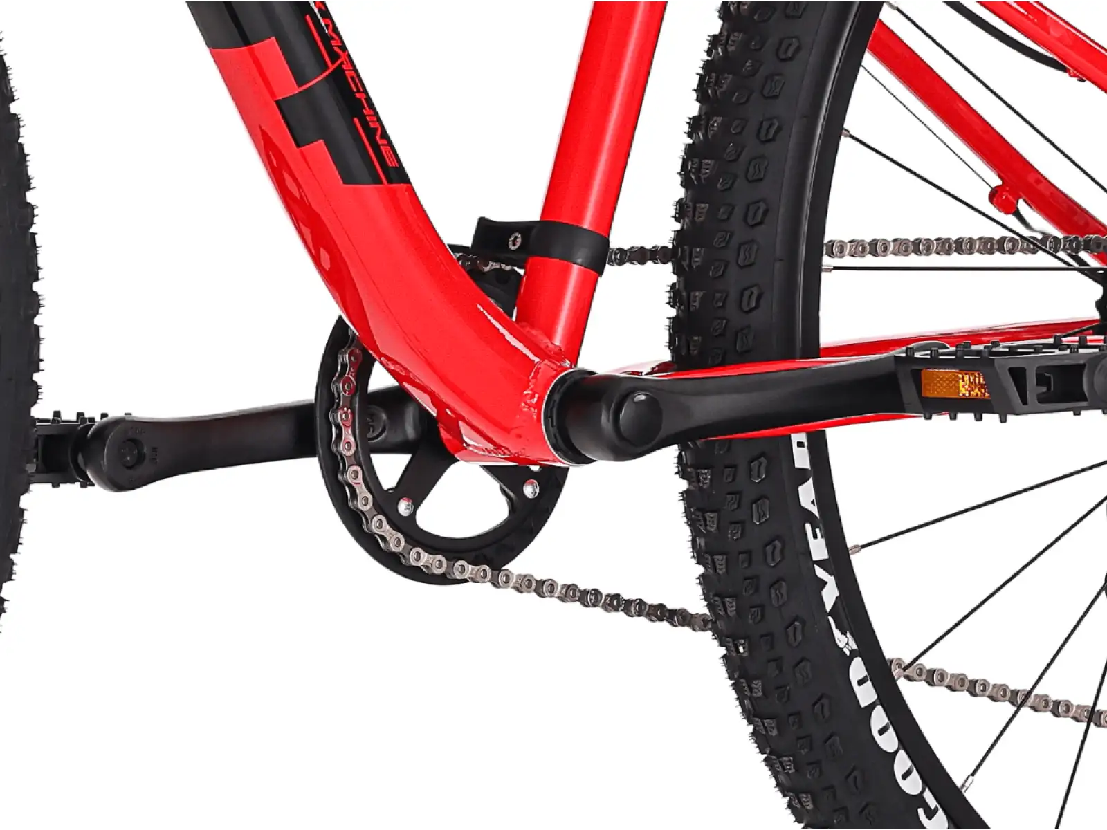 Rock Machine RIFF Tr 27 detský bicykel Gloss Fire Red