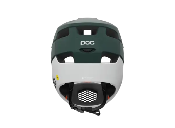 POC Otocon Race MIPS MTB prilba Pargasite Green Matt/Hydrogen White Matt
