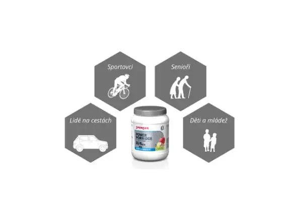 Sponzor Power Porridge proteínová energetická kaša Jablko/Vanilka 840 g