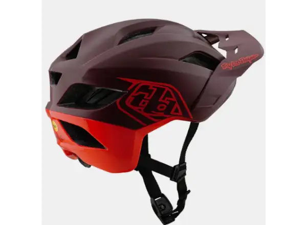 Troy Lee Designs Flowline SE prilba Badge Maroon