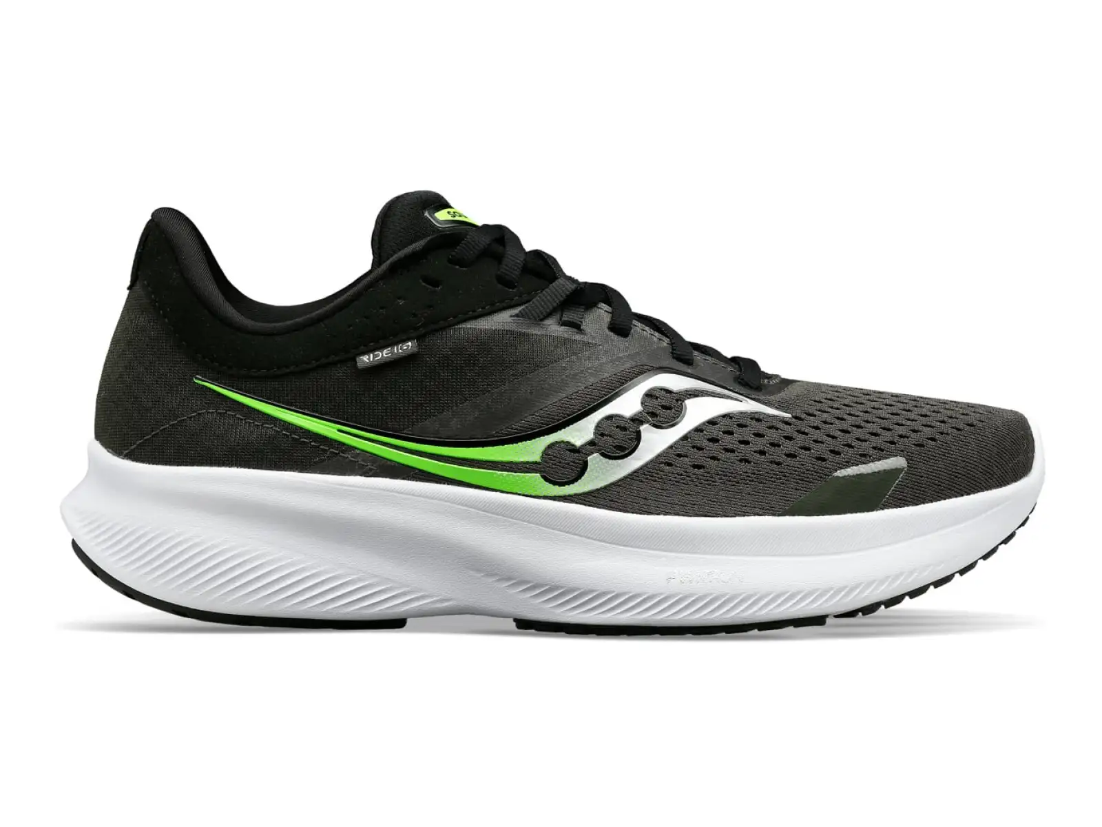 Saucony Ride 16 pánska bežecká obuv Umbra/Slime