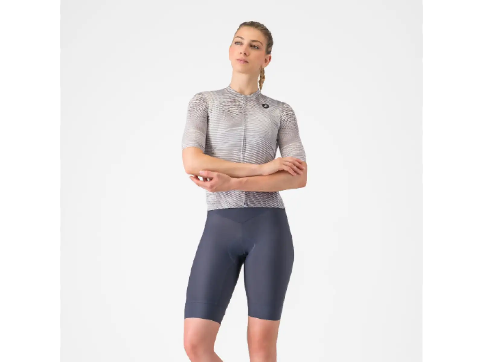 Castelli Prima 2 DT dámske kraťasy s trakmi Twilight Blue/Hibiscus