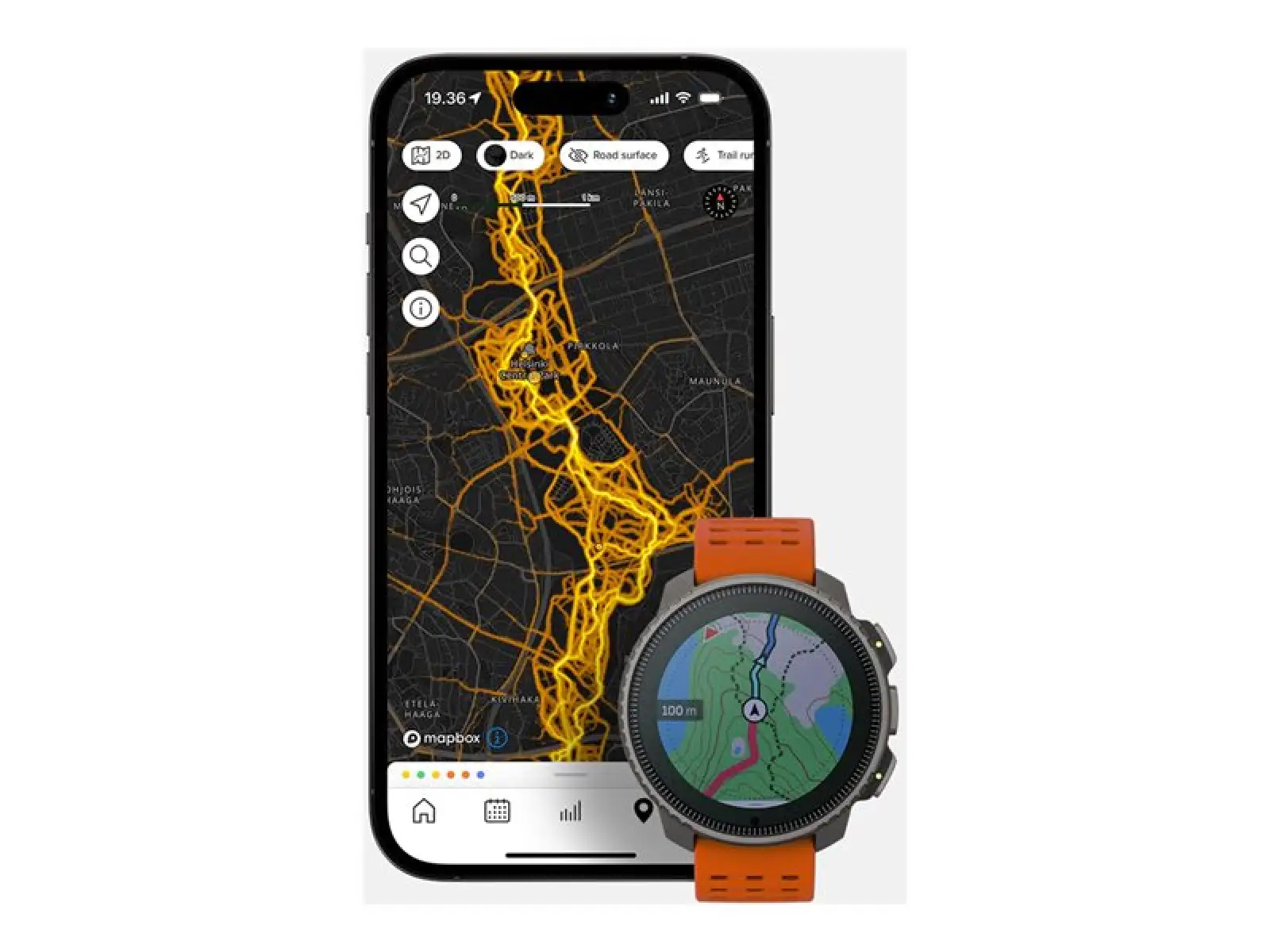 Suunto Vertikálne Titanové Solárne chytré hodinky Canyon.
