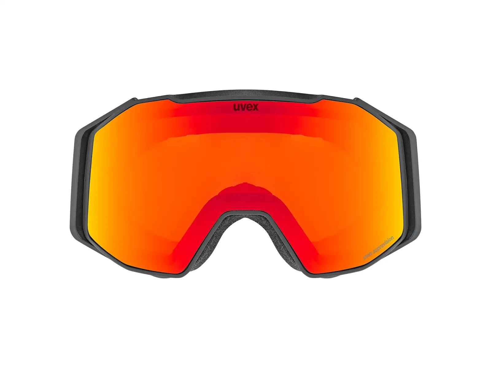 Uvex Gravity FM lyžiarske okuliare black matt/rainbow - yellow