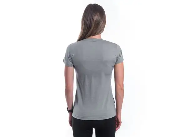 Sensor Merino Active Fox dámske tričko krátky rukáv šedá