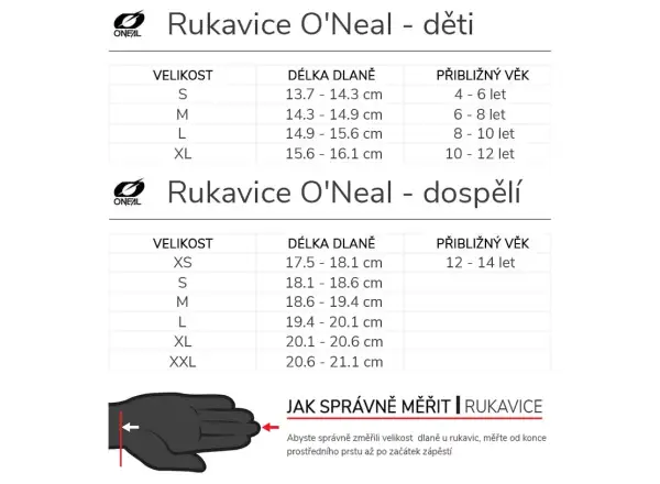 Detské rukavice Oneal Matrix Crank