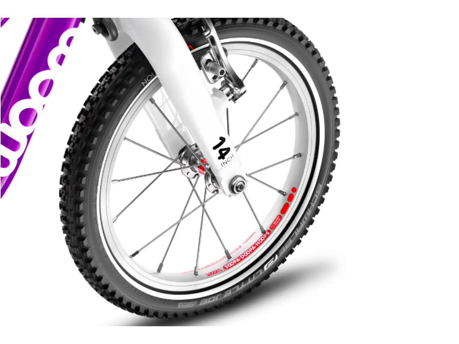 Woom 2 Purple 14 detský bicykel