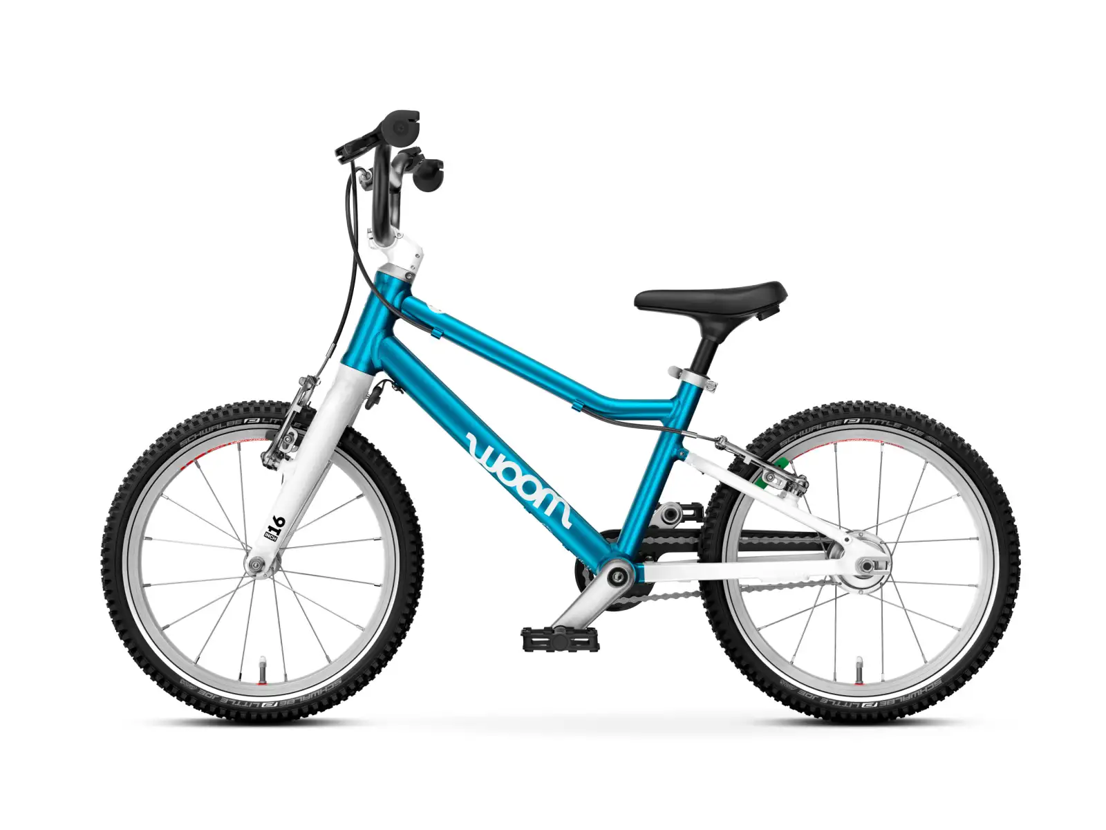 Woom GO 3 Automagic detský bicykel 16" Metallic Blue