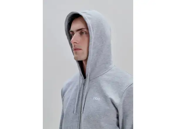 POC Zip Hoodie mikina na zips s kapucňou Grey Melange