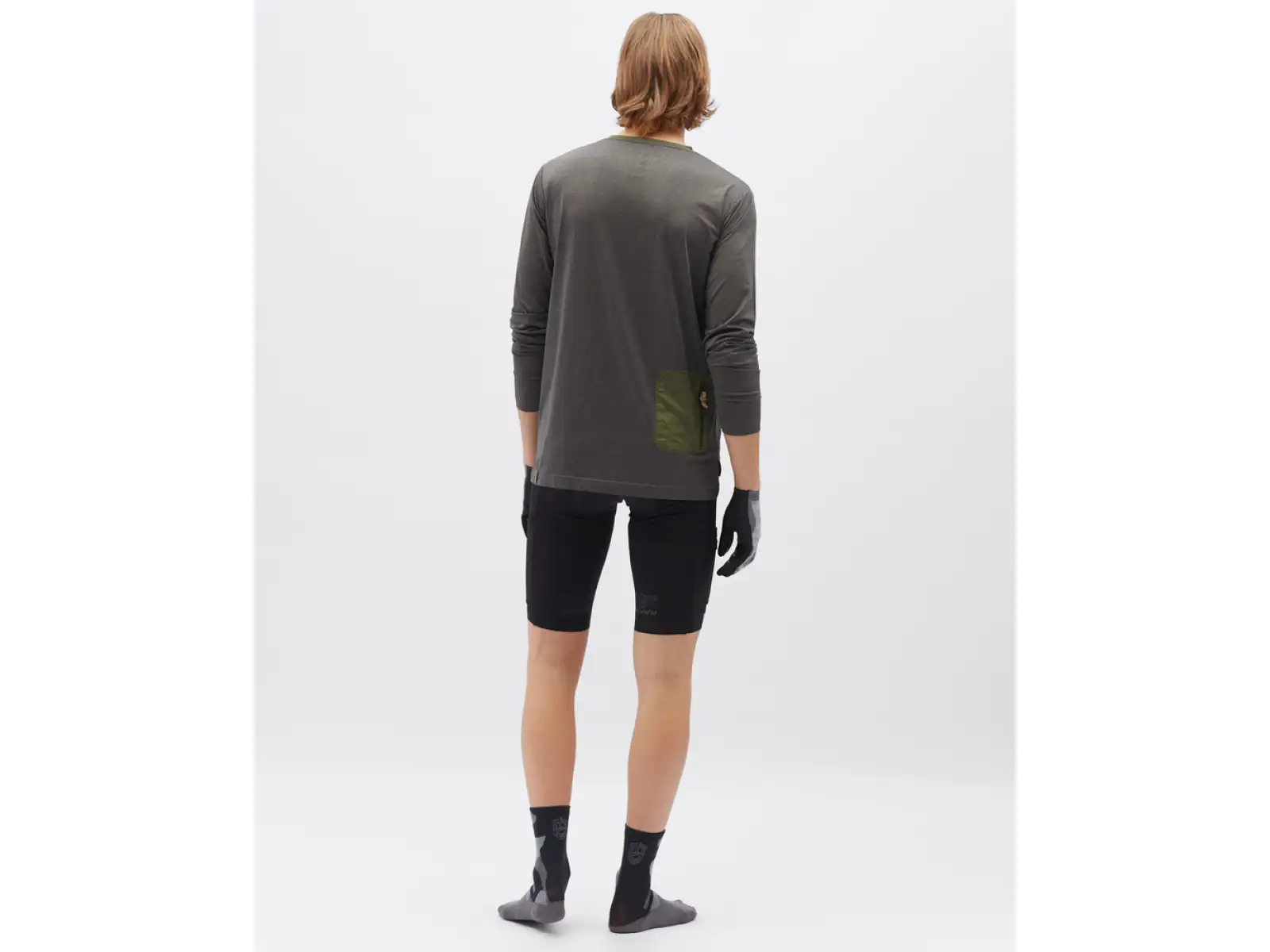 Silvini Casalo pánske tričko s dlhým rukávom Charcoal/Olive