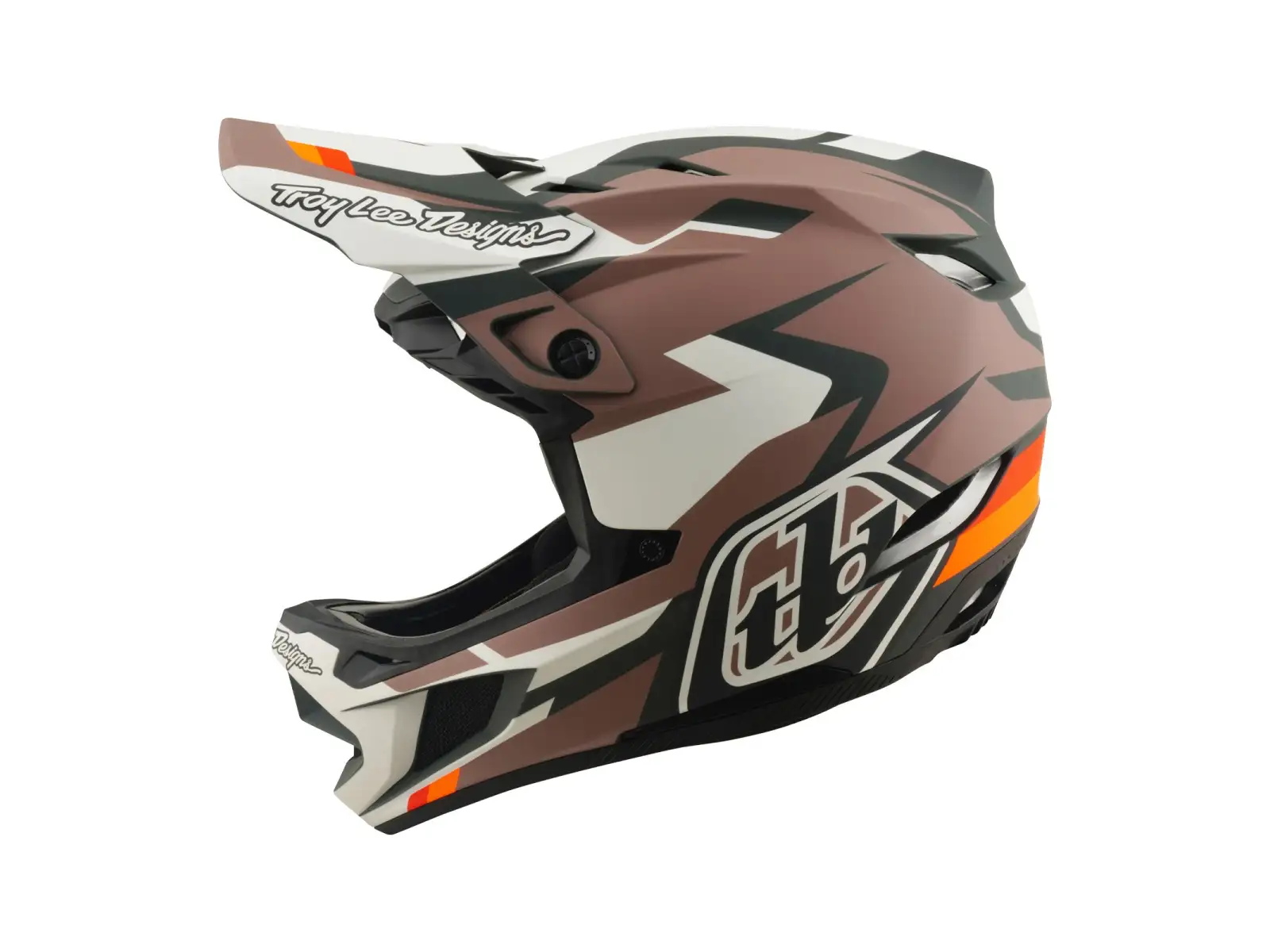 Troy Lee Designs D4 Polyacrylite MIPS prilba Roamer Clay