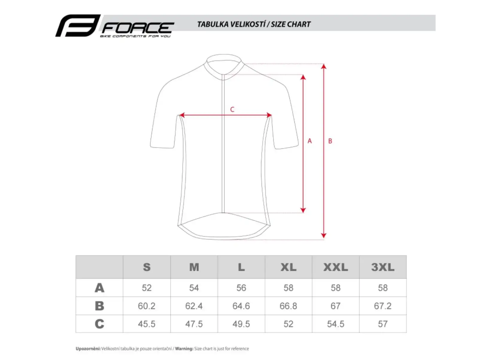 Force Pure pánsky dres krátky rukáv červená