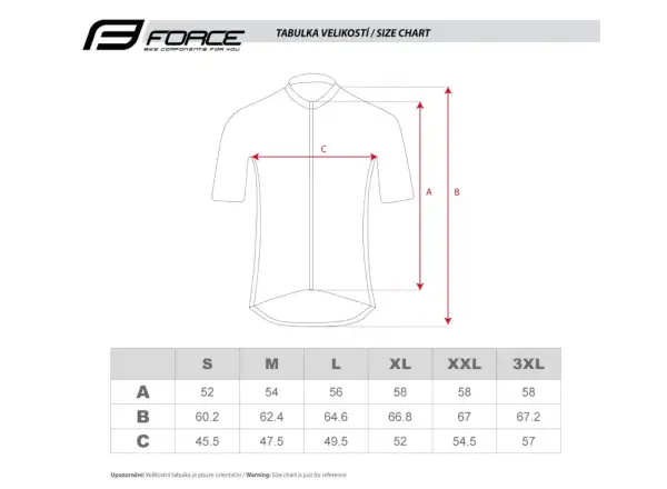 Force Pure pánsky dres krátky rukáv červená