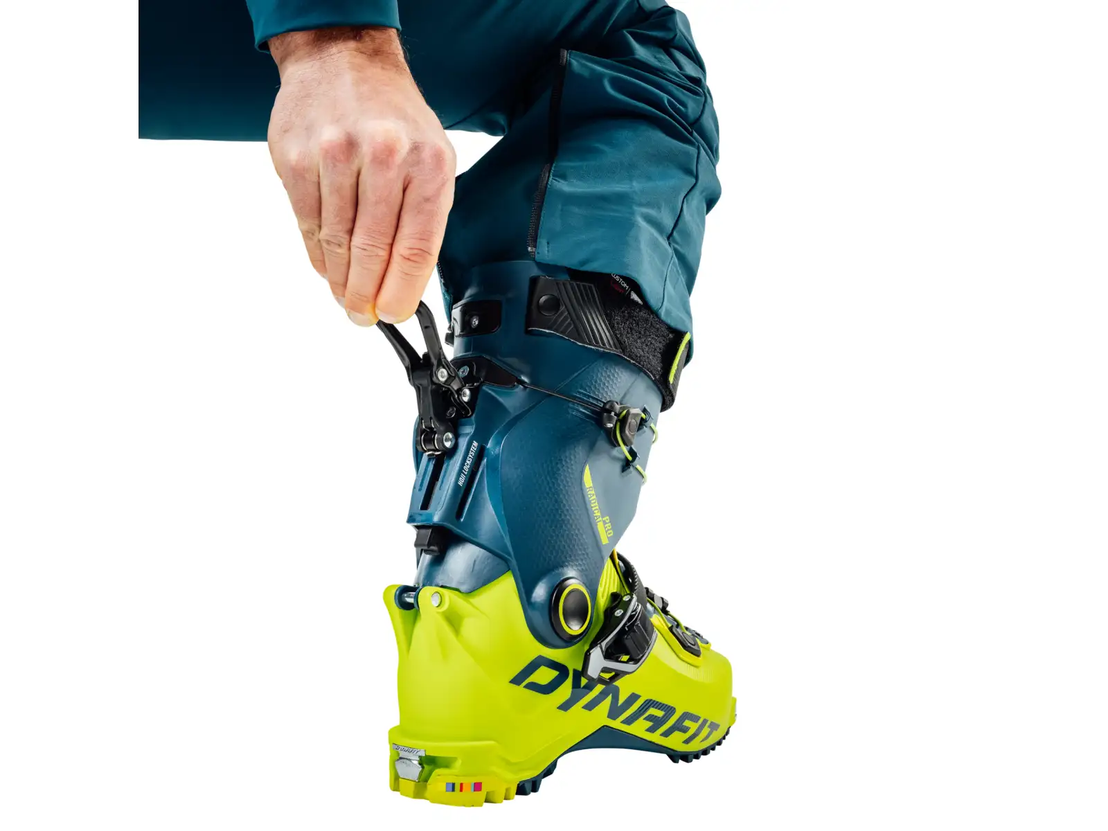 Dynafit Radical Pro pánske skialpové topánky Petrol/Lime Punch