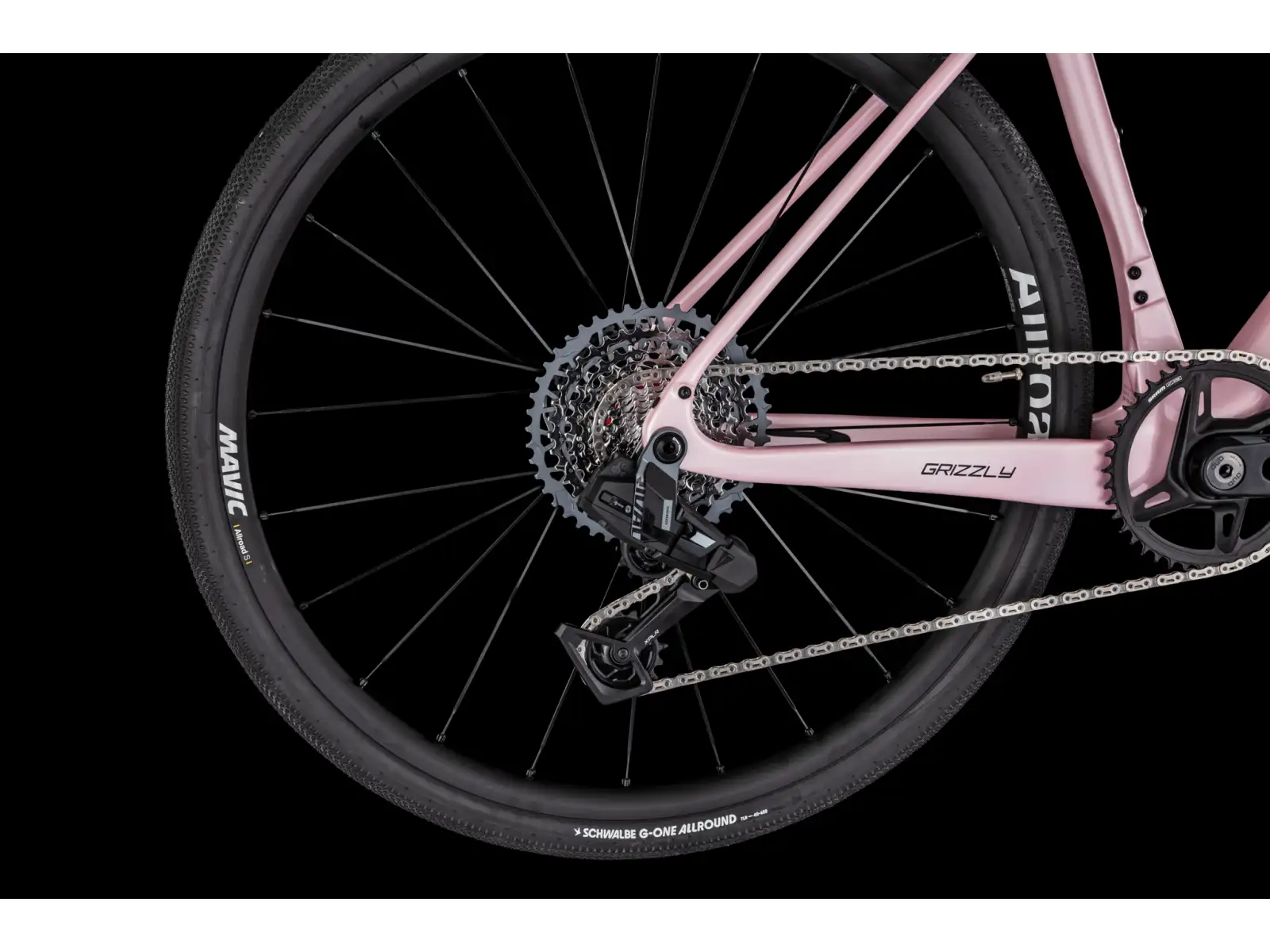 4Ever Grizzly AXS gravel bicykel Coral/Black