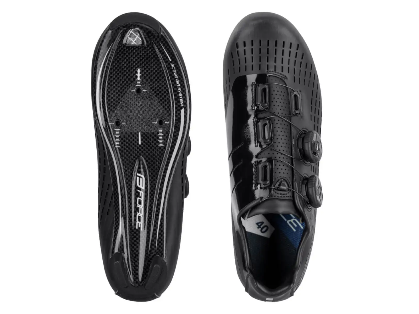 Force Road Revolt Carbon Road Trainers Black