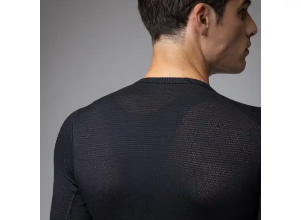 Alé Intimo Merino pánske spodné tričko dlhý rukáv Black