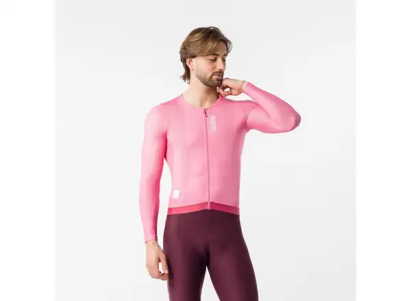 Castelli Giro 109 Corretto pánsky dres dlhý rukáv Rosa Giro