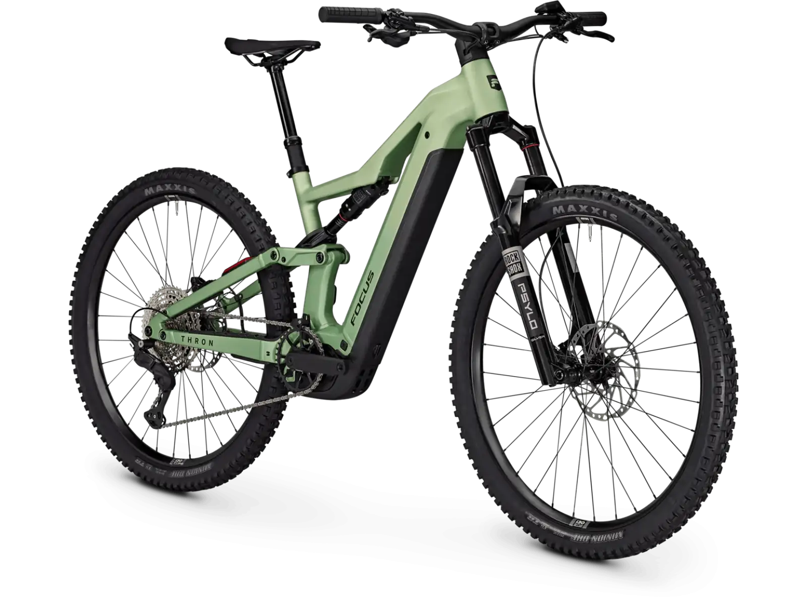 Focus THRON 8 720Wh celoodpružený elektrobicykel Mintgrey matt / Artichokegreen matt