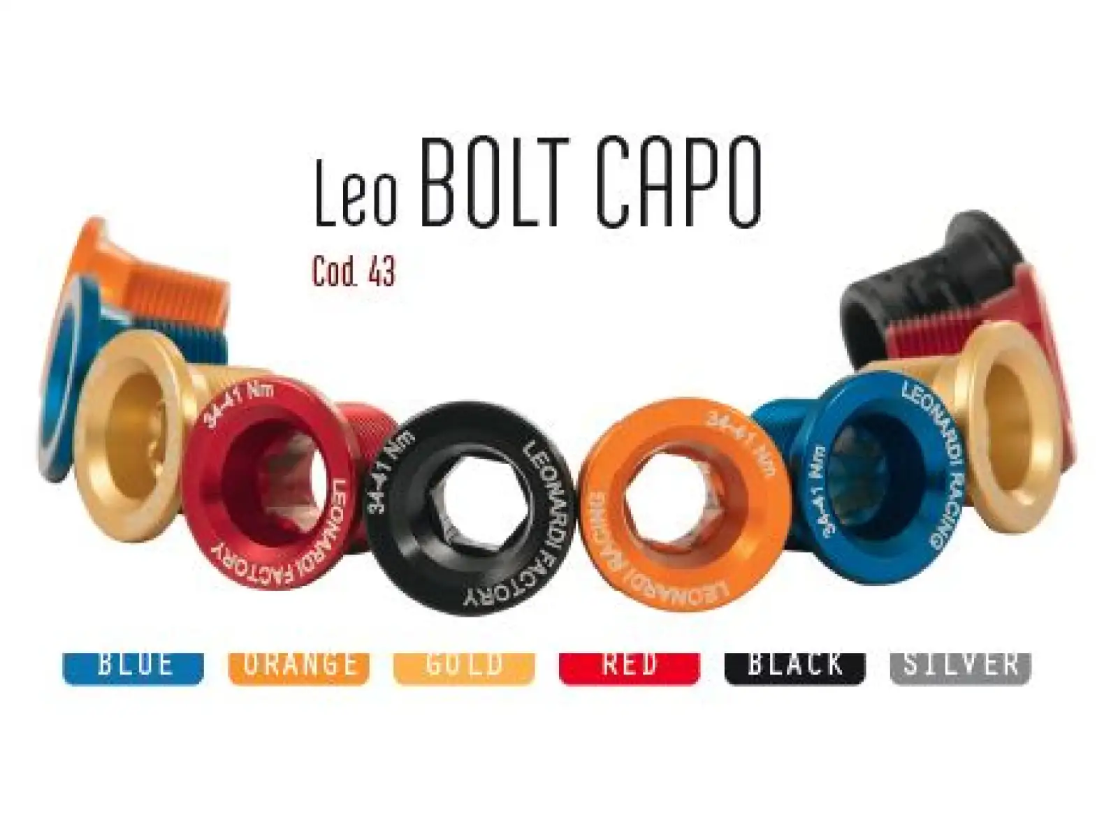 Leonardi Factory Bolt Capo skrutky kľuky čierne