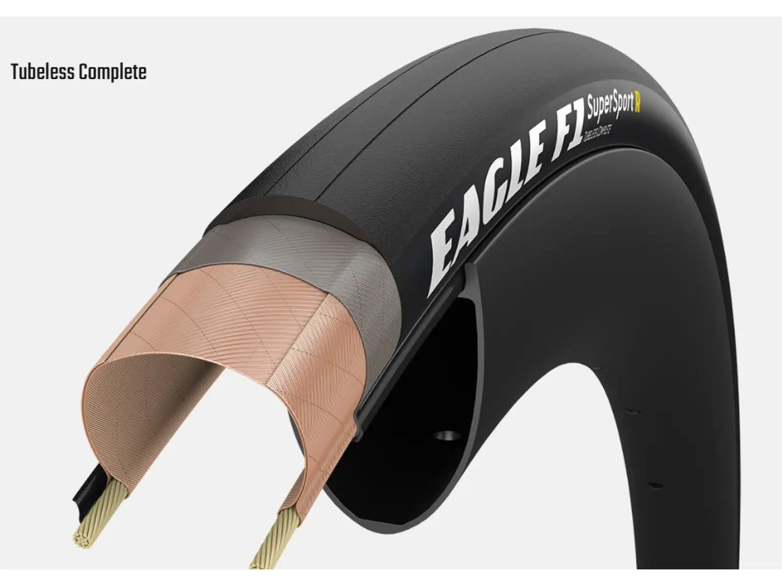 Goodyear Eagle F1 SuperSport R Tubeless Complete 28" cestný plášť kevlar Tan