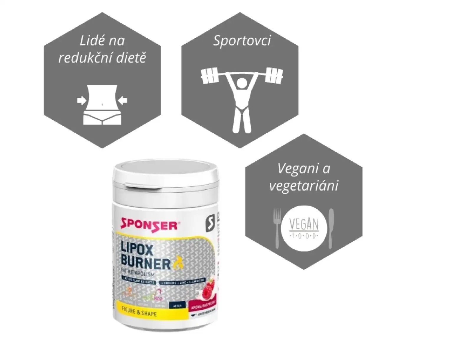 Spaľovač tukov Sponser Lipox Burner s kapsaicínom a polyfenolmi (110 g)