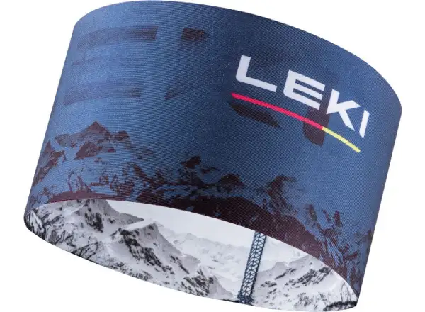 Čelenka Leki XC Headband dark denim/white/poppy red veľkosť 2,5 mm Uni