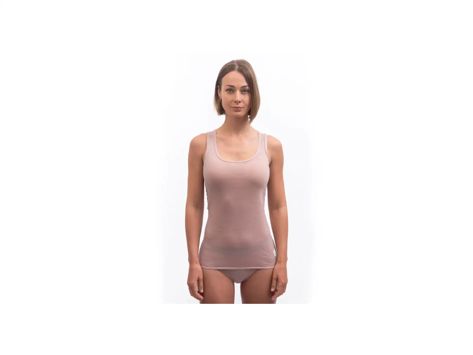 Sensor Merino Air dámske tričko bez rukávov Dusty Pink