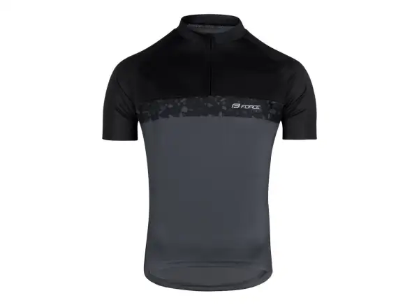 Force Rock pánsky dres krátky rukáv sivá/čierna