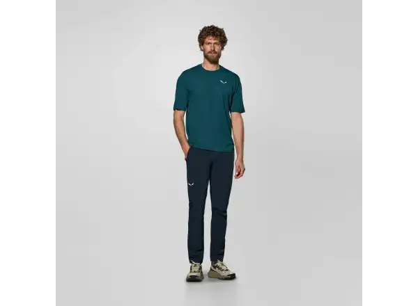 Salewa Pedroc Dry Light pánske tričko krátky rukáv Pond blue