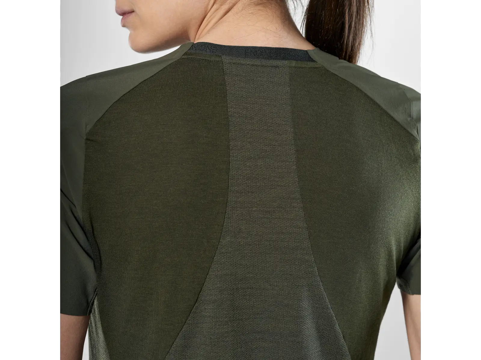 Salewa Puez AM Hyb dámske tričko krátky rukáv Dark Olive