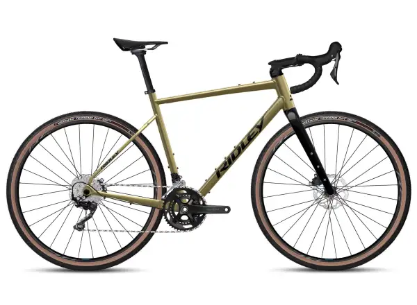 Ridley Kanzo Adventure Alu GRX400 gravel bicykel Bronze Green/Black