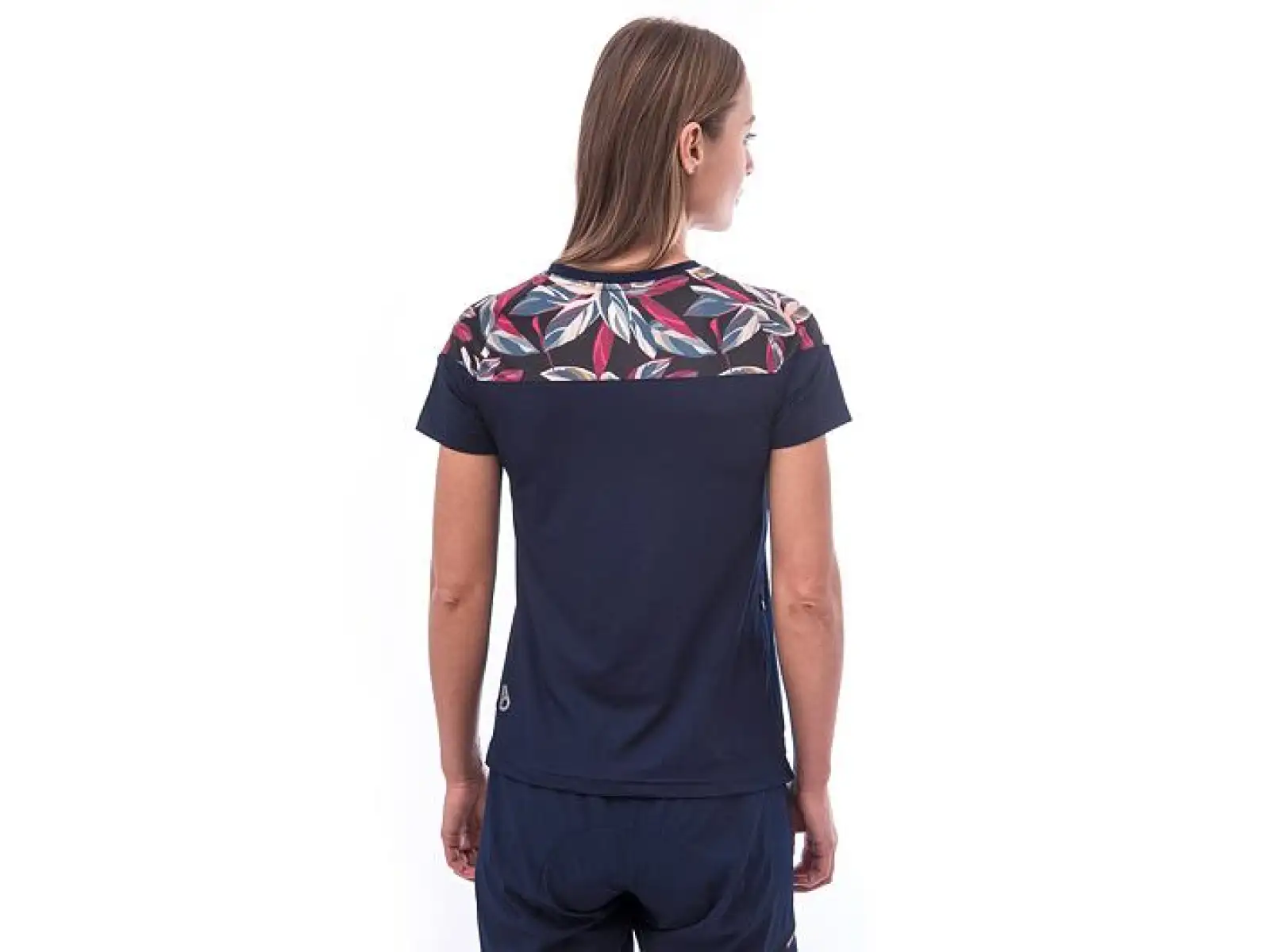 Sensor Helium dámsky dres krátky rukáv Blue/Leaves