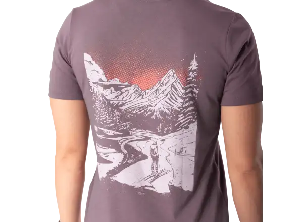 Dynafit Back Graphic Cotton dámske tričko krátky rukáv Ephemera/Valley