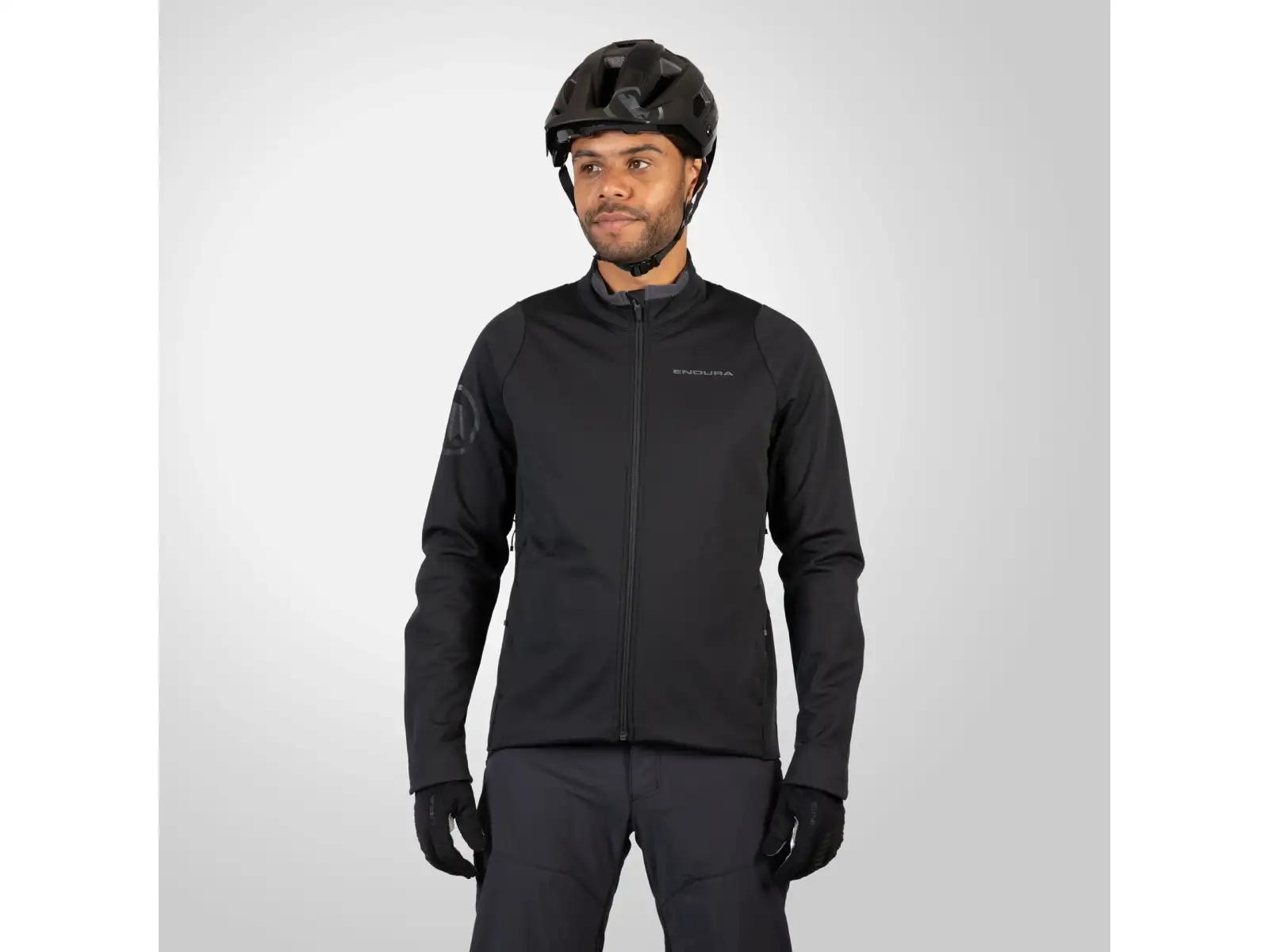 Endura SingleTrack Softshell pánska bunda Black