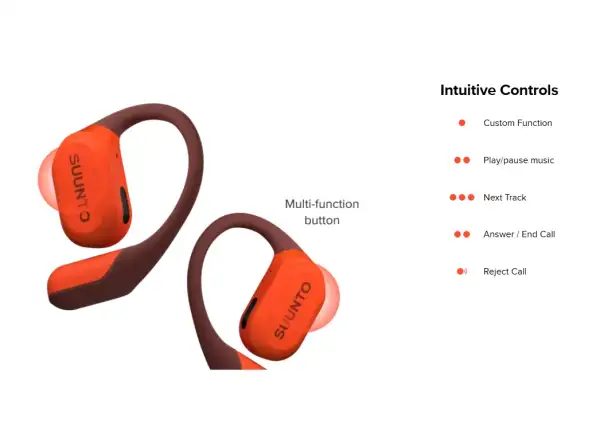 Suunto Spark bežecké slúchadlá Coral Orange
