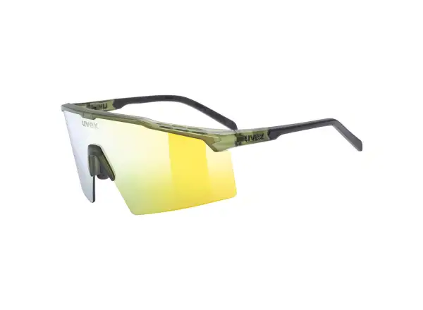 Uvex Flowline slnečné okuliare Olive Matt/Mirror Gold