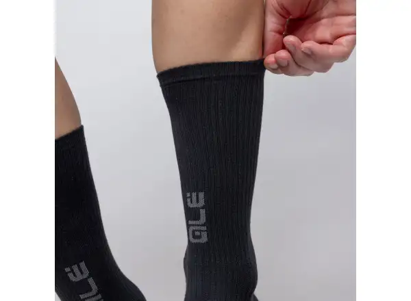 Alé Accessori Primaloft Merino cyklistické ponožky Black