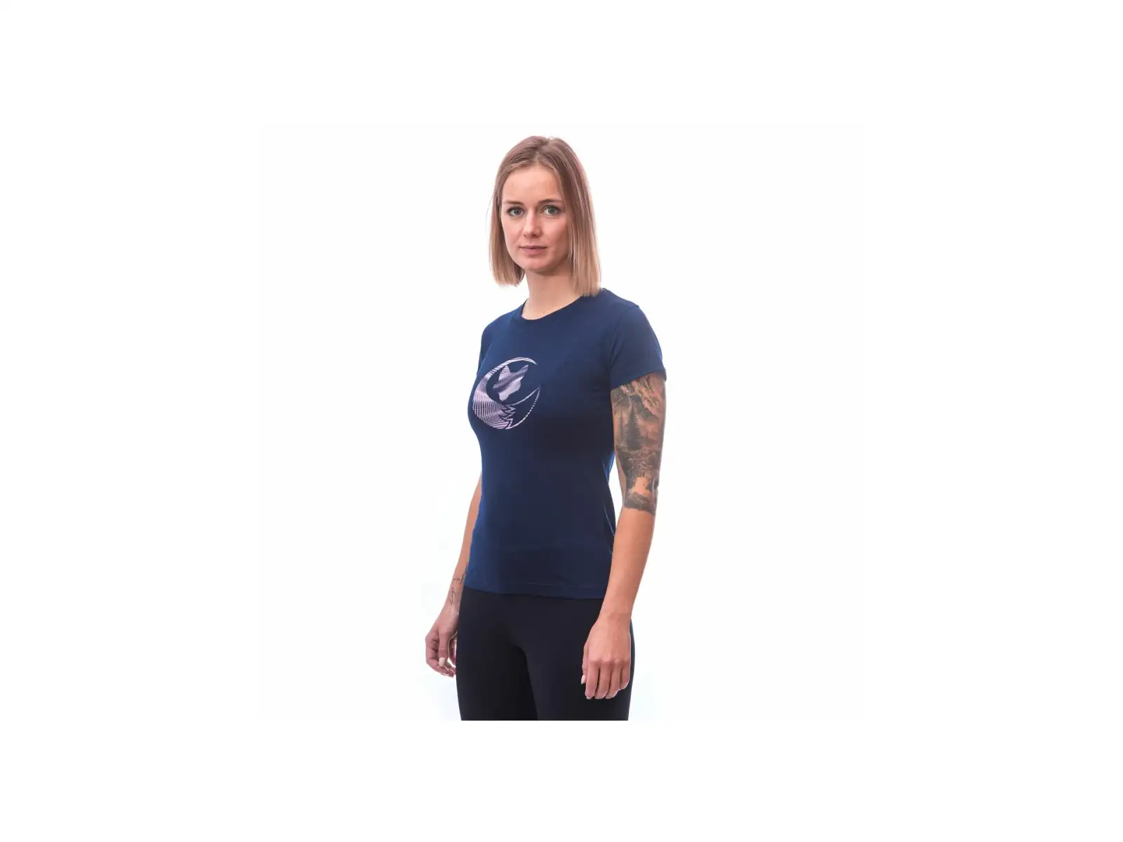 Sensor Merino Active PT Fox dámske tričko krátky rukáv Deep Blue