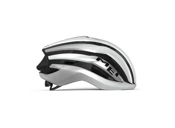 MET Trenta 3K Carbon MIPS prilba biela/metalická strieborná