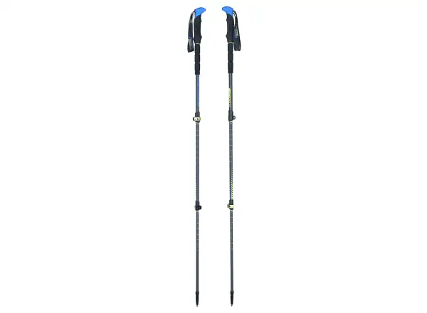 Viking Carbo lite Trekingové palice Black/Lime/Blue