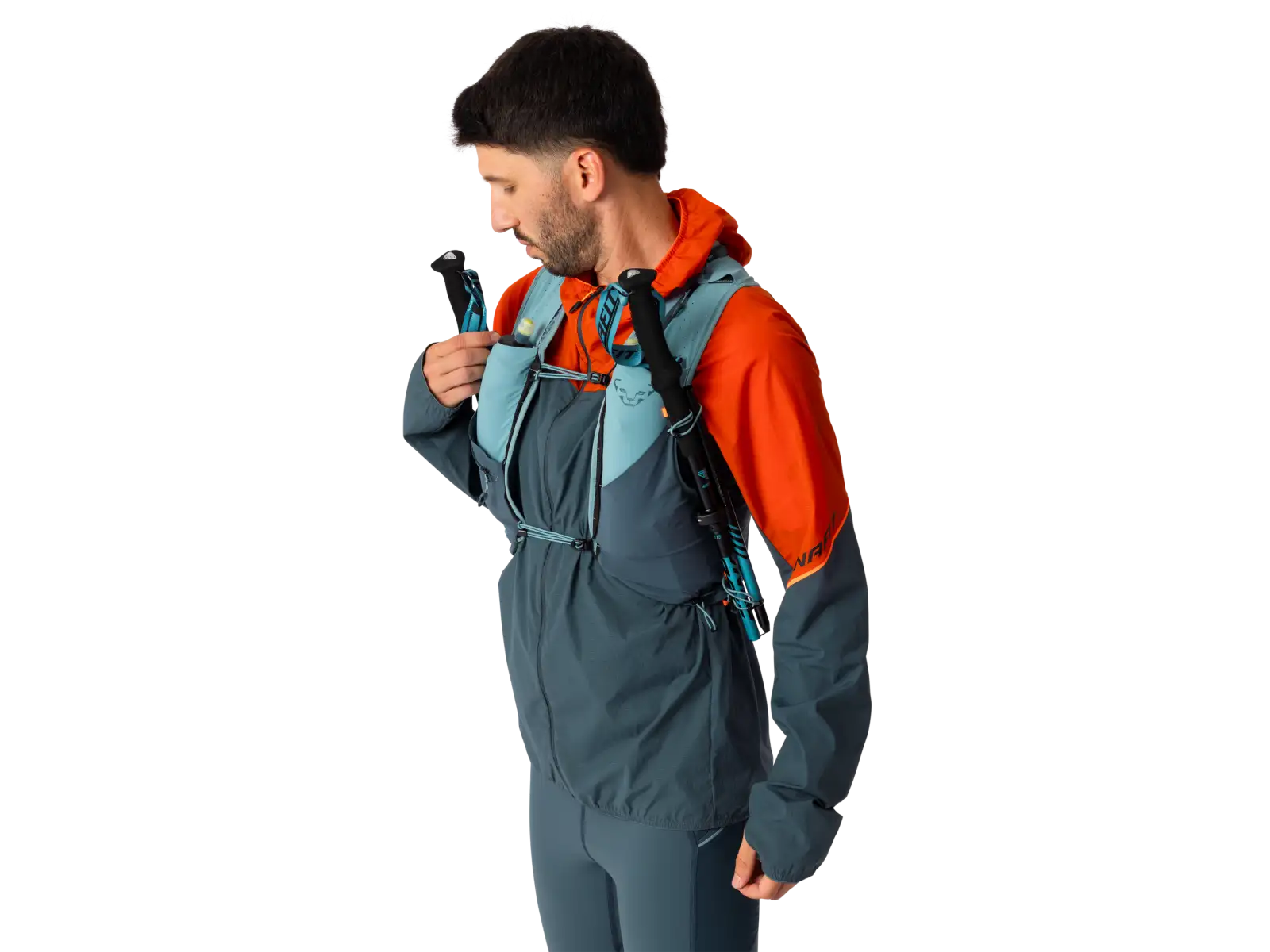 Dynafit Alpine 8 l bežecká vesta Smoke Blue/Cinder