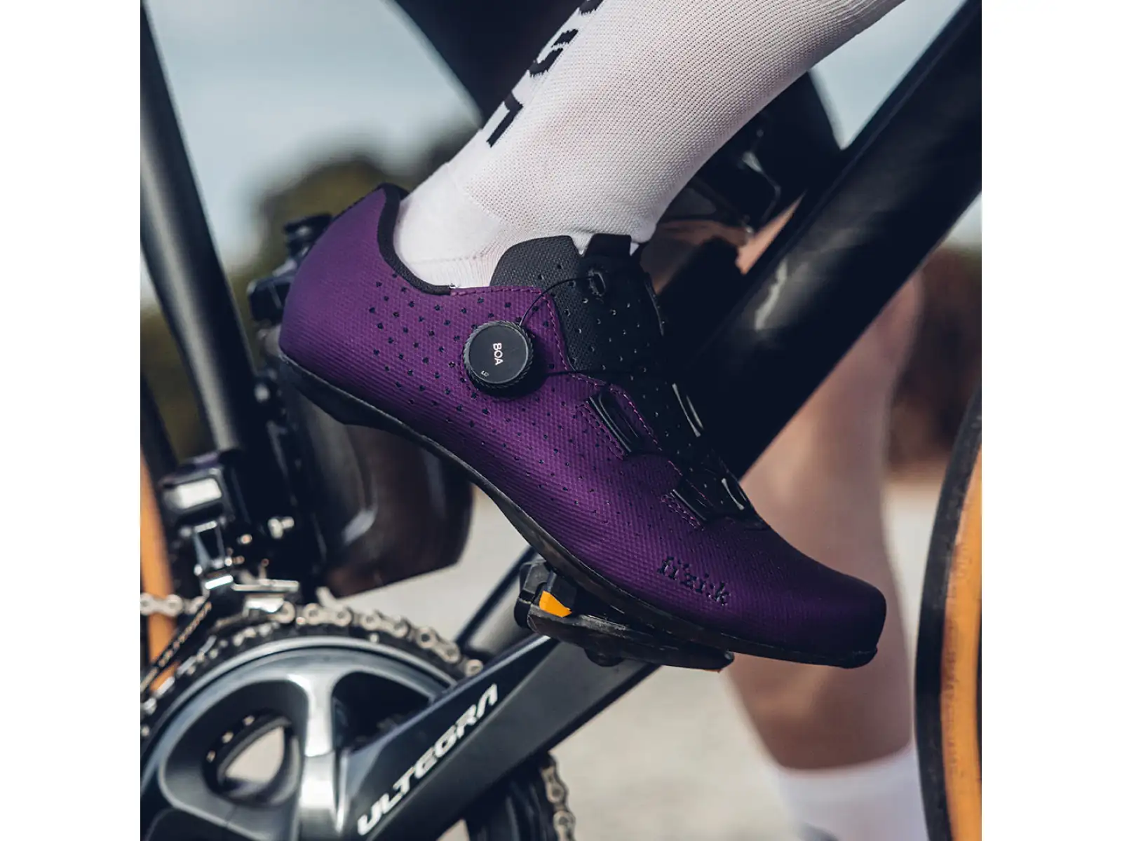 Fizik Tempo Decos Carbon cestné pánske tretry Aubergine/Black