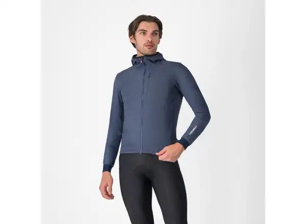 Castelli Fly Unltd Jacket pánska bunda Dark Steel Blue