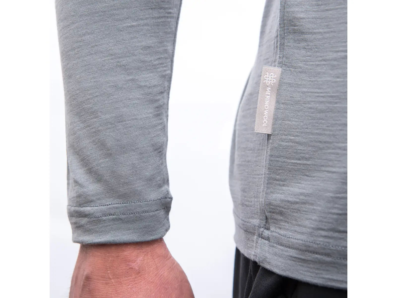 Sensor Merino Active Van Life pánske triko dlhý rukáv sivá