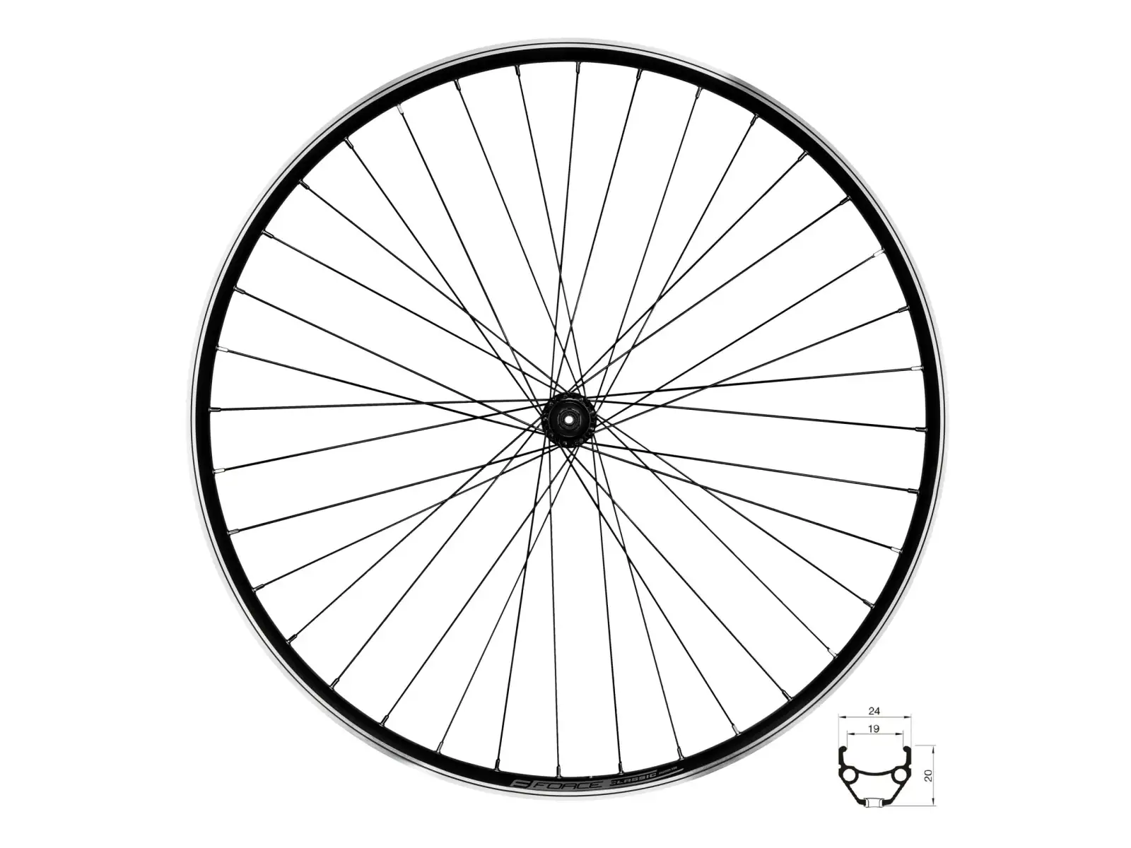 Force Classic 29 predné vypletené koleso