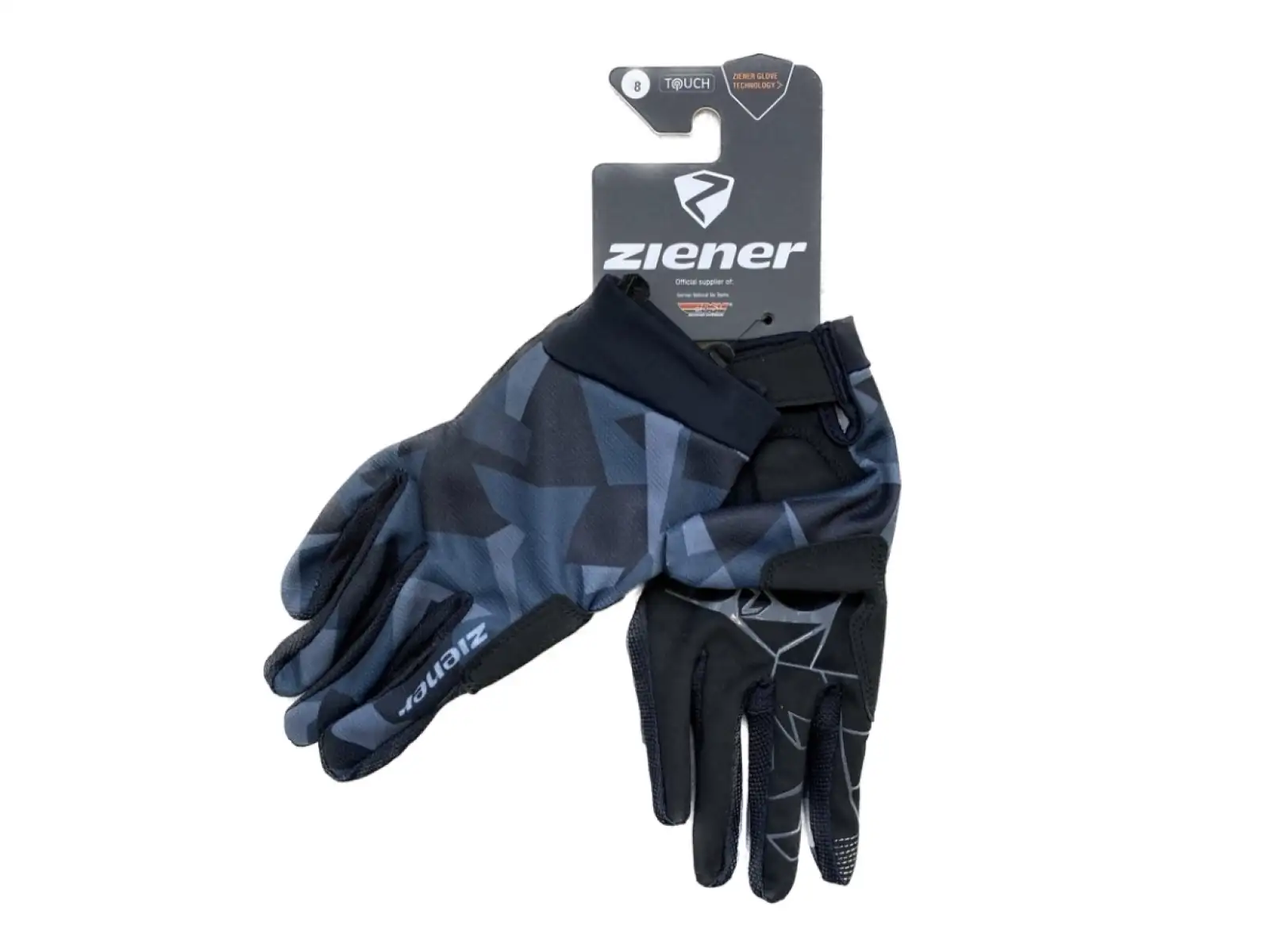Ziener CNUT Touch pánske cyklistické rukavice dlhé Black