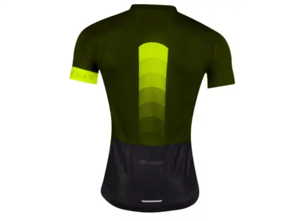 Force Ascent dres s krátkym rukávom zelený/fluo