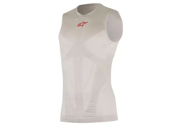 Alpinestars MTB Tech Tank bez rukávov strieborná/červená